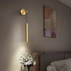 Cecilia Indoor Wall Sconce in Brass Lines