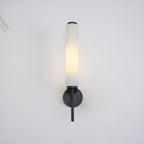 Iron Art Deco Alabaster Wall Lamp