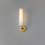 Iron Art Deco Alabaster Wall Lamp