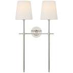Theodore Wall Sconce in Brass and Fabric