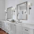 Theodore Wall Sconce in Brass and Fabric