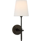 Theodore Wall Sconce in Brass and Fabric