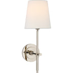 Theodore Wall Sconce in Brass and Fabric