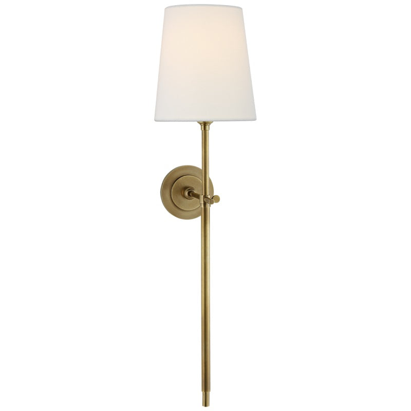 Theodore Wall Sconce in Brass and Fabric
