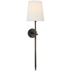 Theodore Wall Sconce in Brass and Fabric