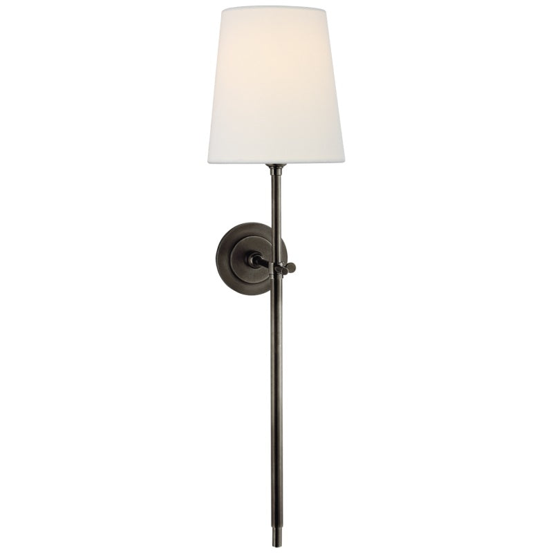 Theodore Wall Sconce in Brass and Fabric