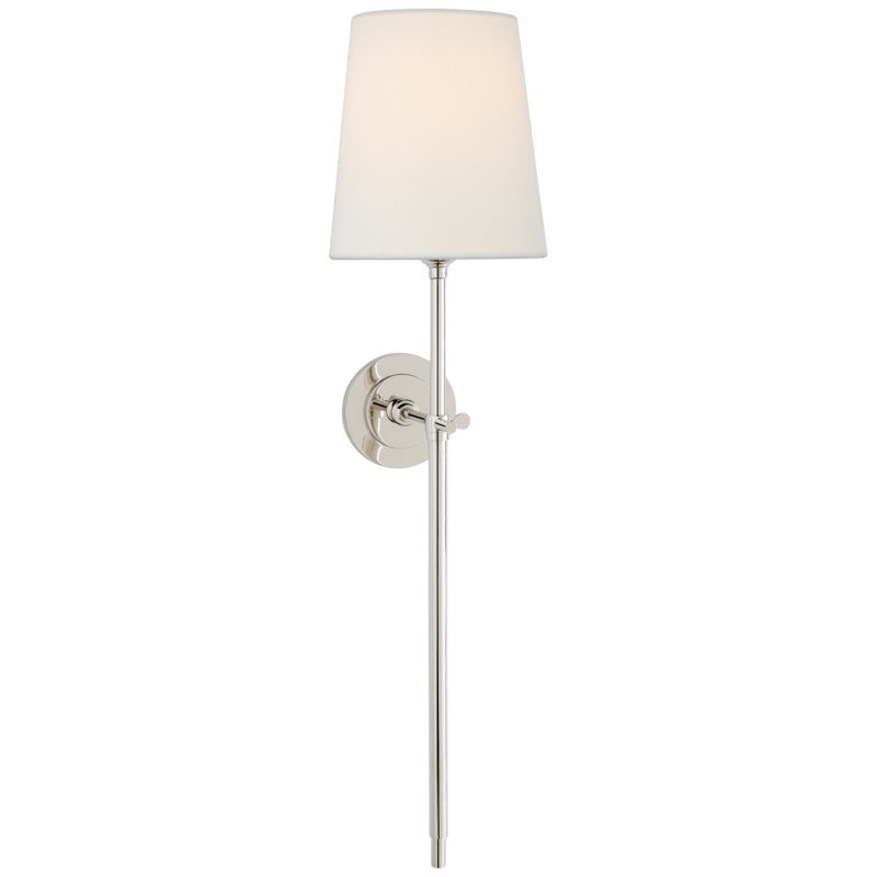 Theodore Wall Sconce in Brass and Fabric