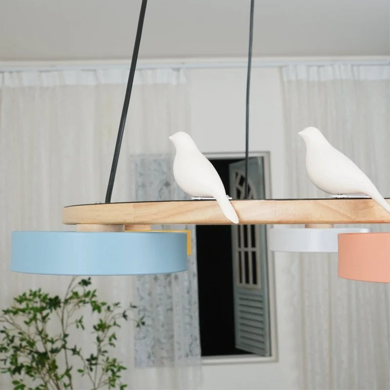 Cadmus Macarons Bird Woon Round Chandelier