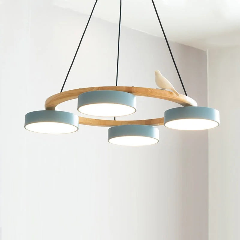 Cadmus Macarons Bird Woon Round Chandelier