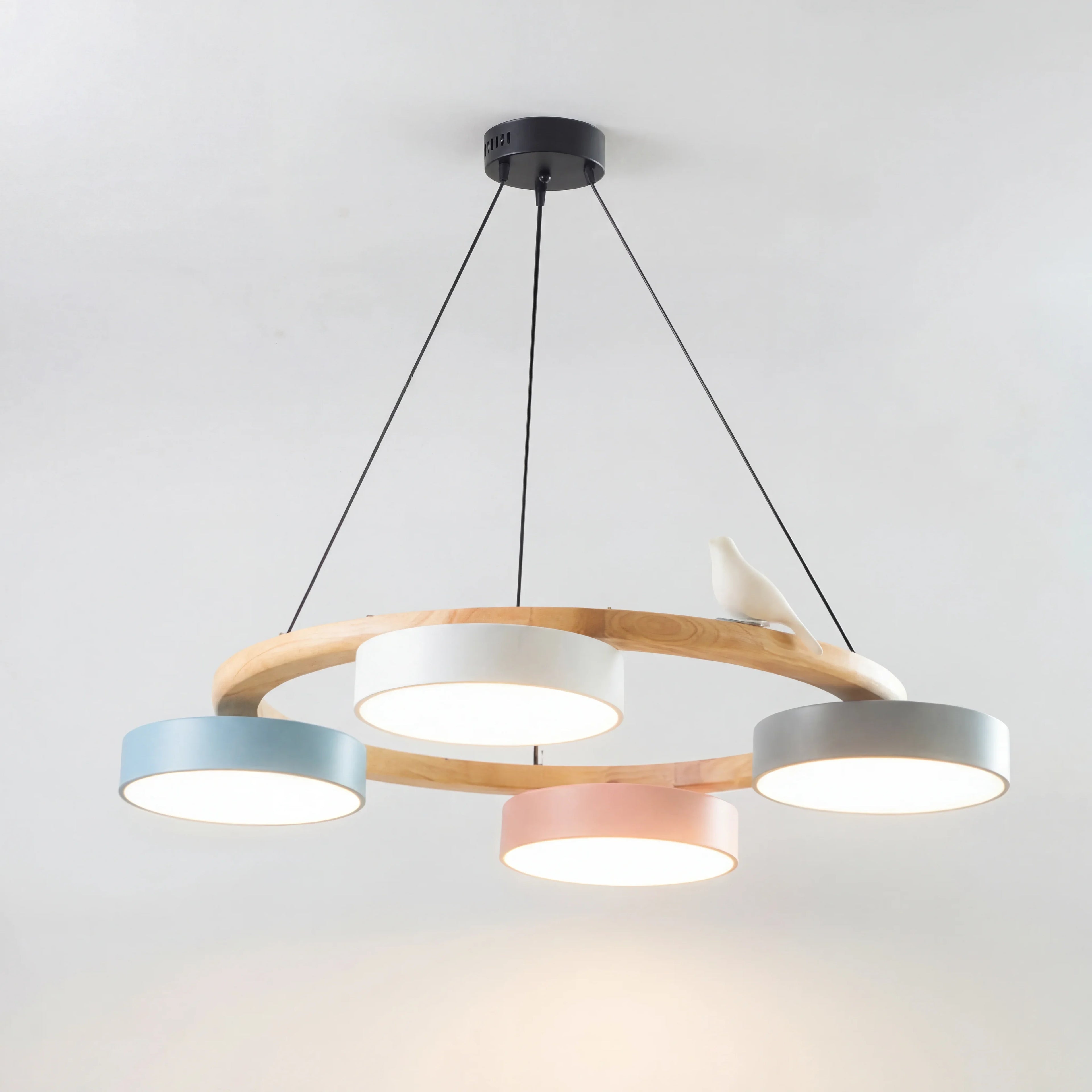 Cadmus Macarons Bird Woon Round Chandelier