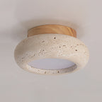 Astra Mini Donut Ceiling Light in Travertine