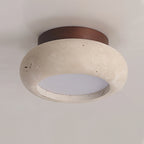 Astra Mini Donut Ceiling Light in Travertine