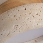 Astra Mini Donut Ceiling Light in Travertine