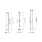 Arcus Wall Lamp Elegant Minimalist Modern Style in Brass and Alabaster