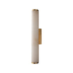 Arcus Wall Lamp Elegant Minimalist Modern Style in Brass and Alabaster