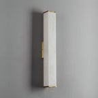 Arcus Wall Lamp Elegant Minimalist Modern Style in Brass and Alabaster