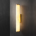 Arcus Wall Lamp Elegant Minimalist Modern Style in Brass and Alabaster