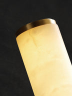 Arcus Wall Lamp Elegant Minimalist Modern Style in Brass and Alabaster