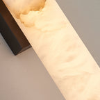 Arcus Wall Lamp Elegant Minimalist Modern Style in Brass and Alabaster