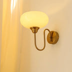 Calypso Bauhaus Curved Glass Wall Lamp