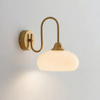Calypso Bauhaus Curved Glass Wall Lamp
