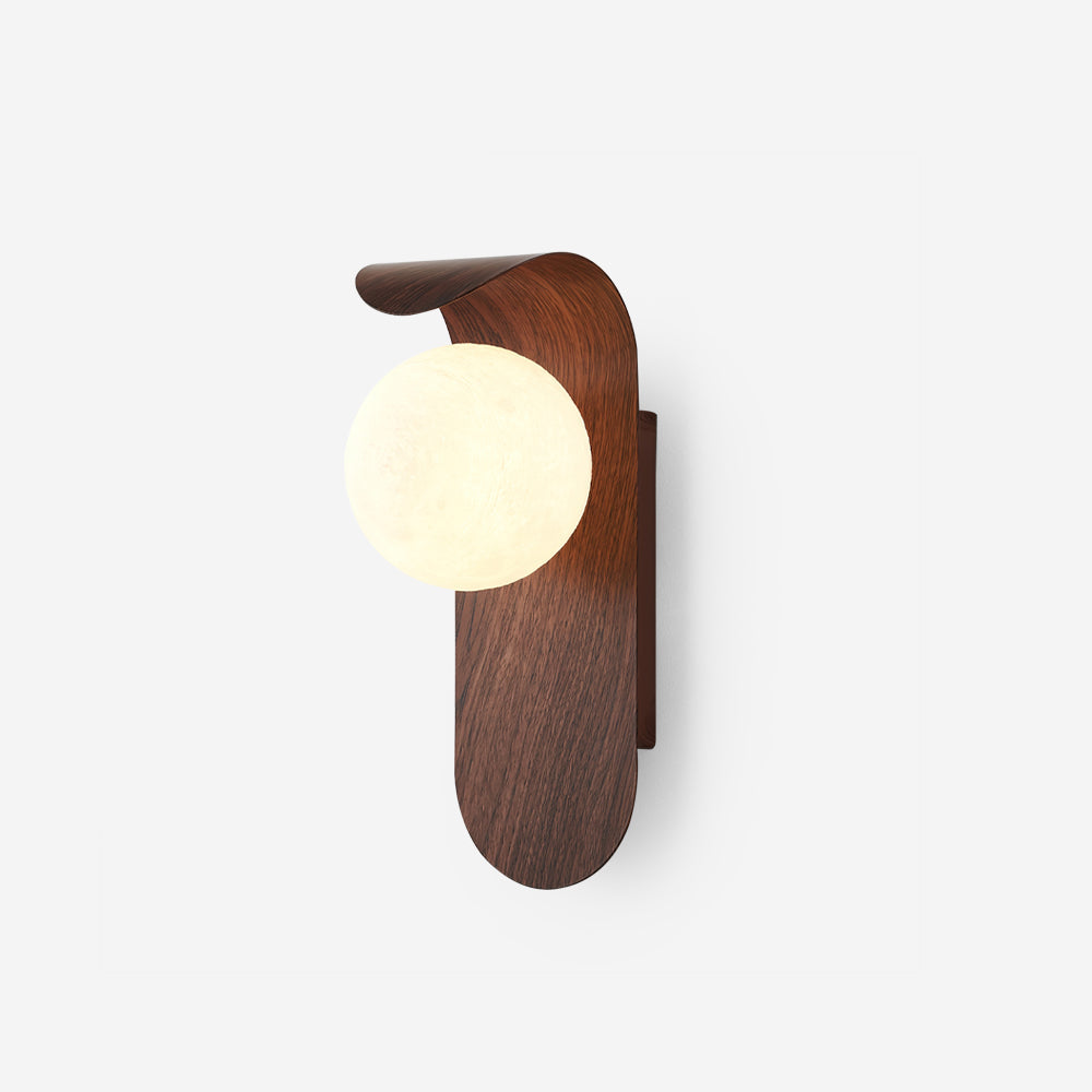Exuro Indoor Wall Sconce in Wood / Walnut