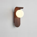 Exuro Indoor Wall Sconce in Wood / Walnut