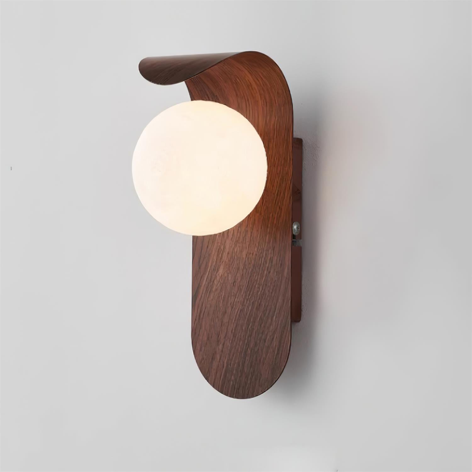 Exuro Indoor Wall Sconce in Wood / Walnut