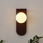 Exuro Indoor Wall Sconce in Wood / Walnut