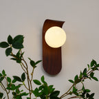 Exuro Indoor Wall Sconce in Wood / Walnut