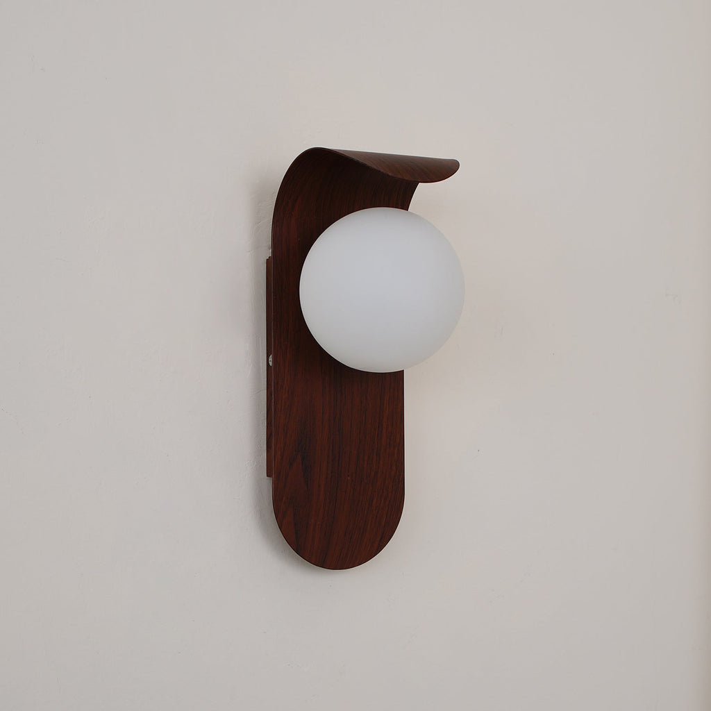 Exuro Indoor Wall Sconce in Wood / Walnut