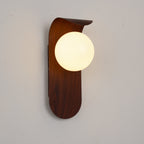 Exuro Indoor Wall Sconce in Wood / Walnut