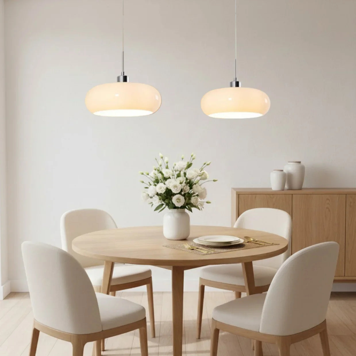 Cassian Nordic Bauhaus Glass Pendant Light