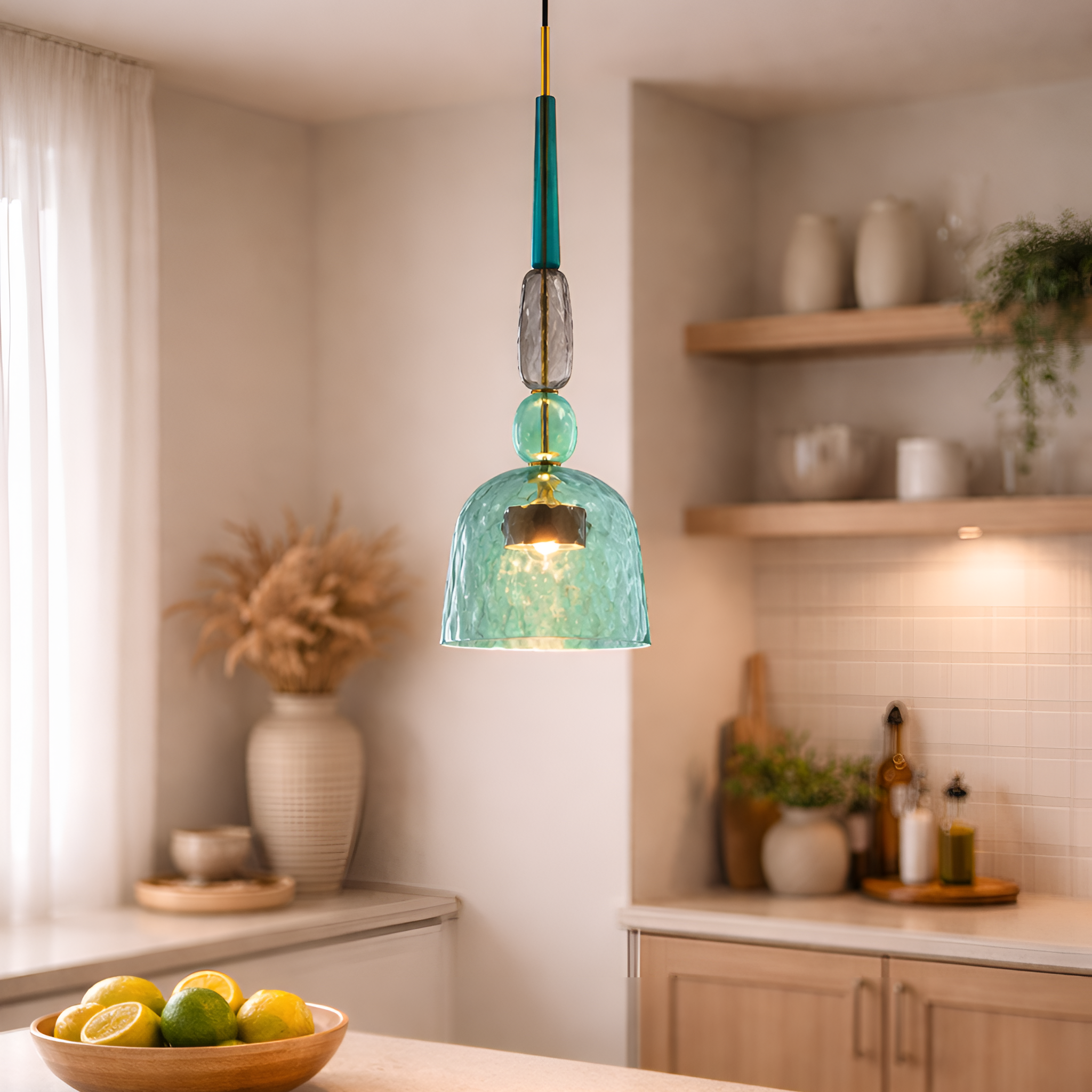 Tresha - Modern LED Glass Pendant Light