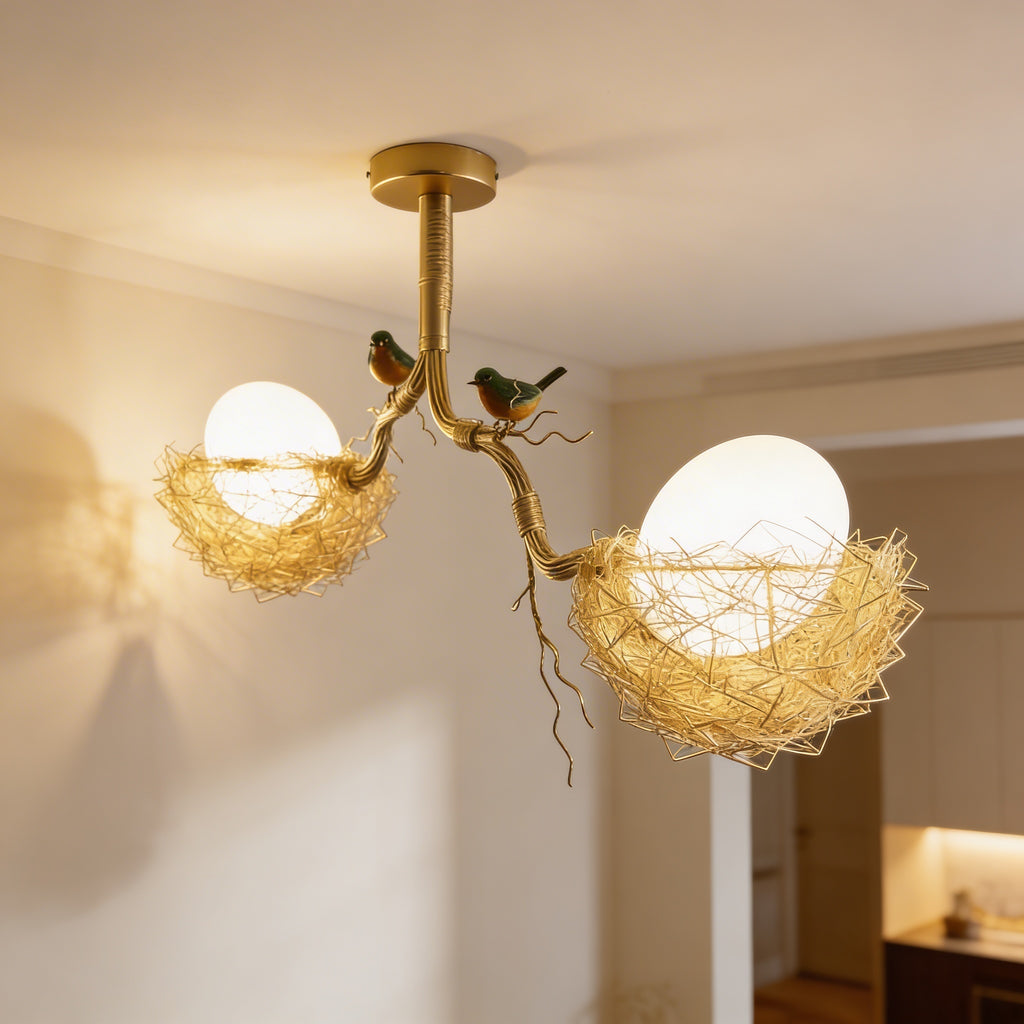 Ken - Bird's Nest Glass Pendant Lamp