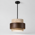 Caelum - Modern LED Pendant Lamp Walnut Hanging Light
