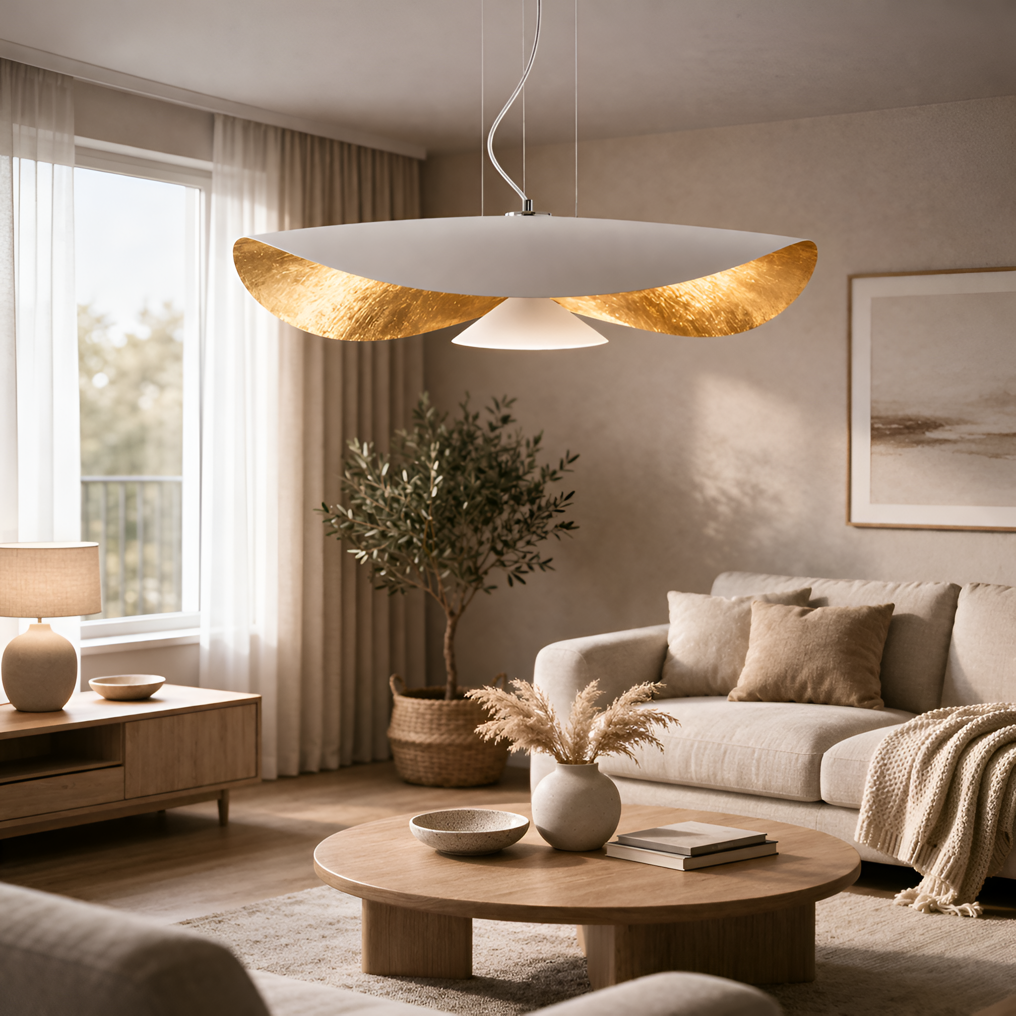 Precious - Modern Curved LED Chandelier Pendant Light