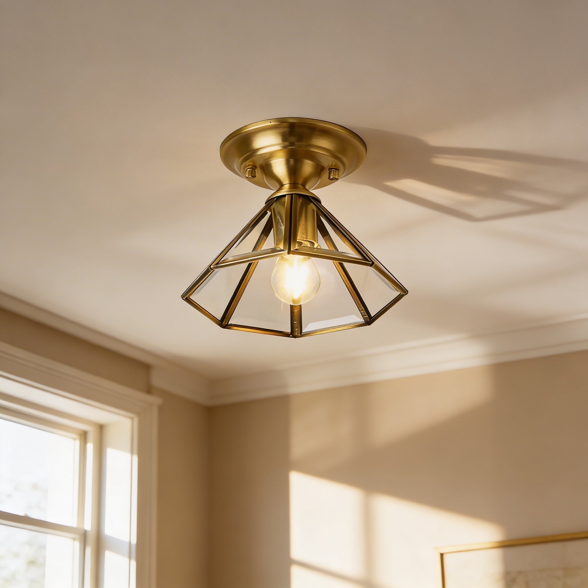 Leo - Copper Vintage Ceiling Light