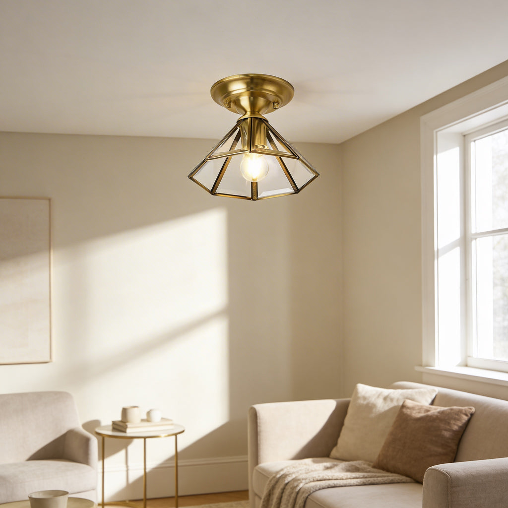 Leo - Copper Vintage Ceiling Light