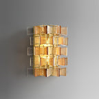 Celvara Grooved Glass Ribbon Wall Sconce