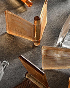 Celvara Grooved Glass Ribbon Wall Sconce