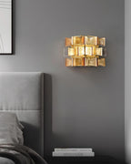 Celvara Grooved Glass Ribbon Wall Sconce