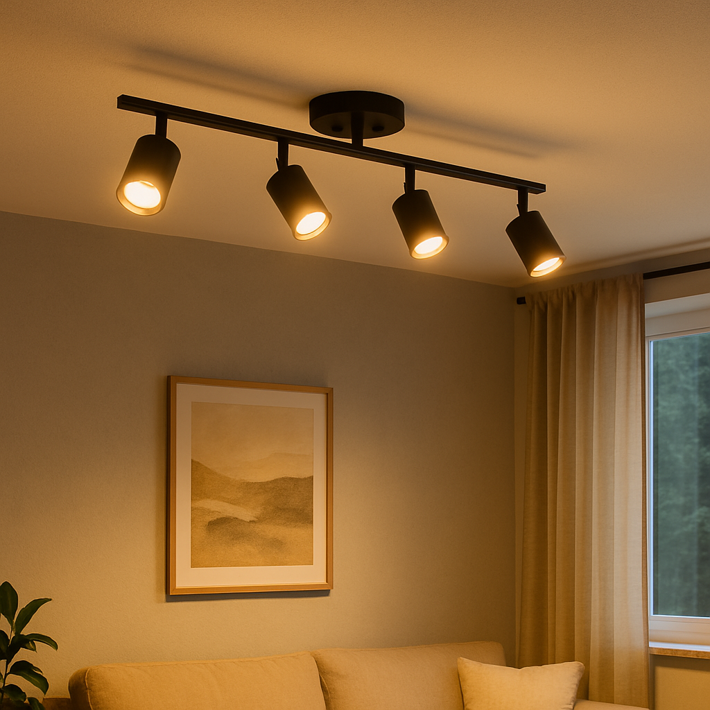 Modern 4 Head Ceiling Light