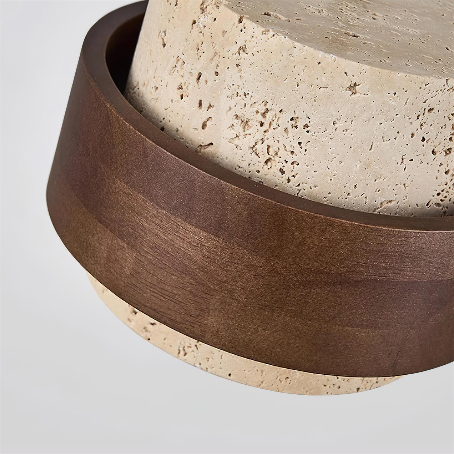 Perra Pendant Light made of Travertine