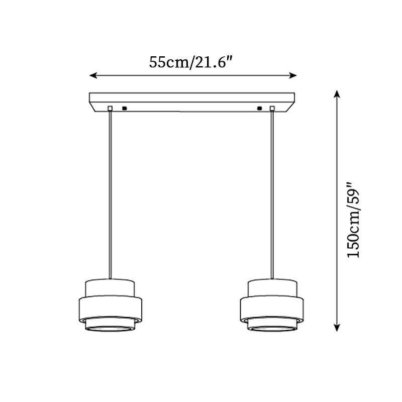 Perra Pendant Light made of Travertine