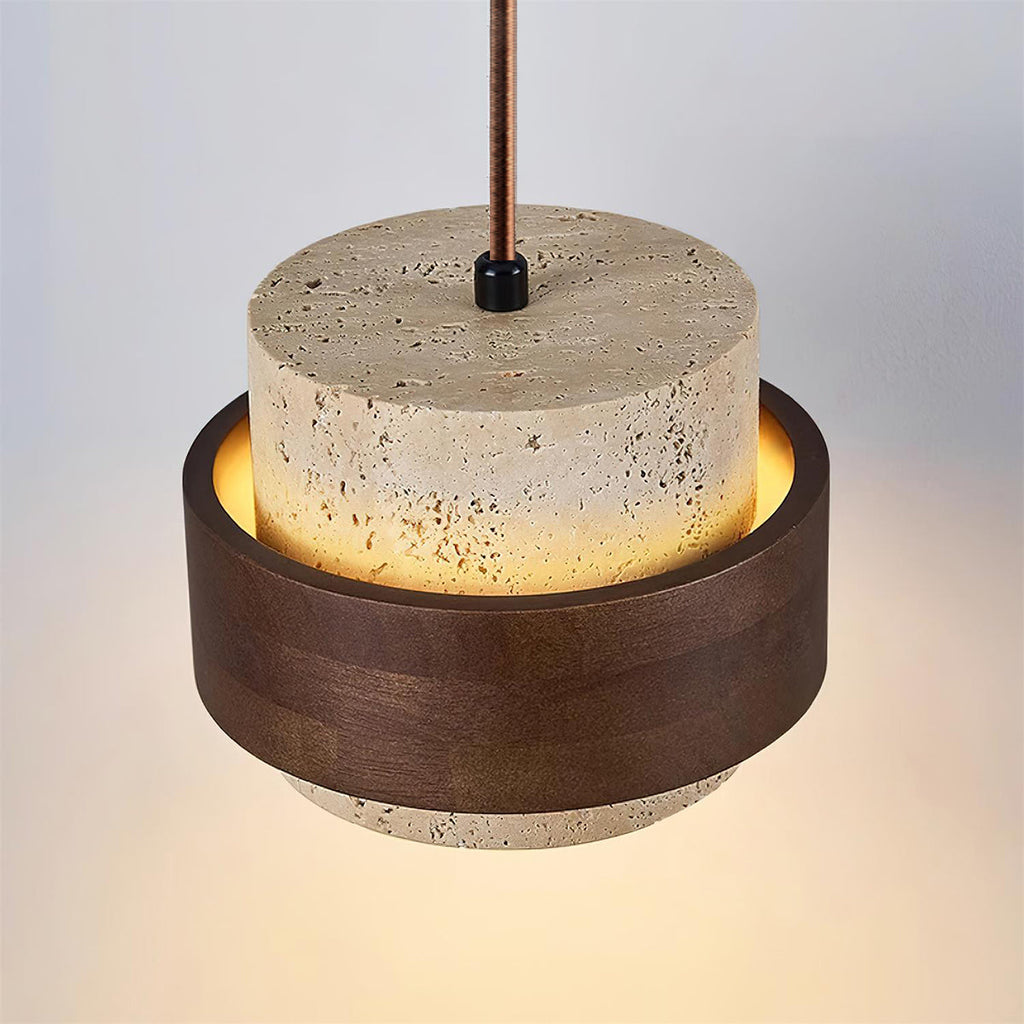 Perra Pendant Light made of Travertine