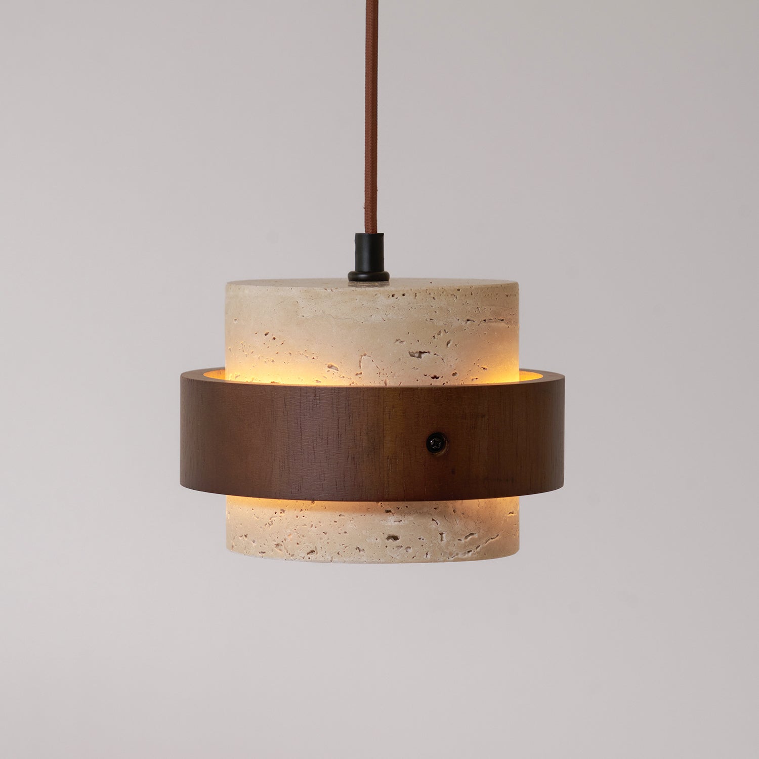 Perra Pendant Light made of Travertine