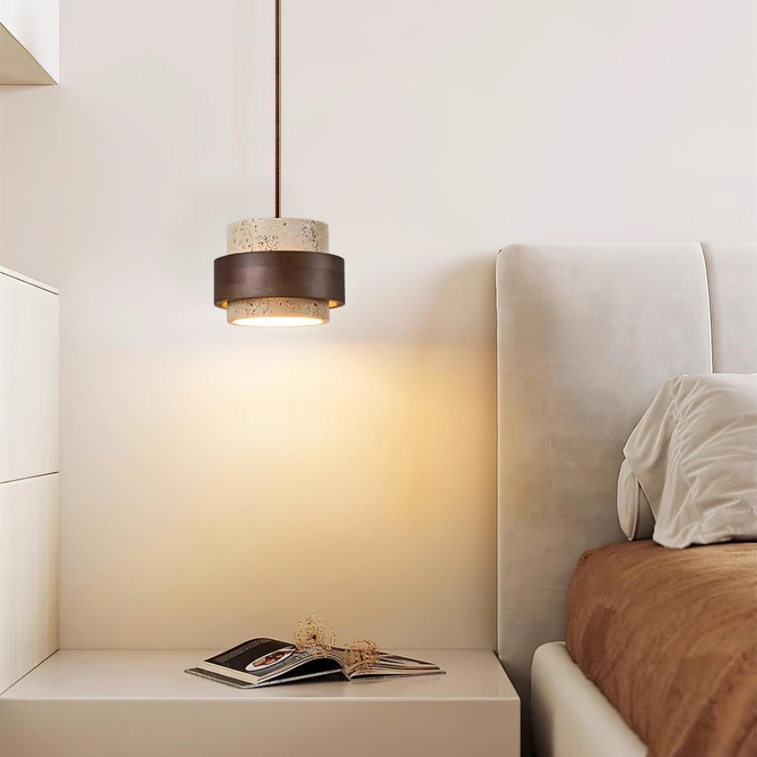 Perra Pendant Light Travertine