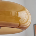 Eldom Suspension with Amber Glass Shade