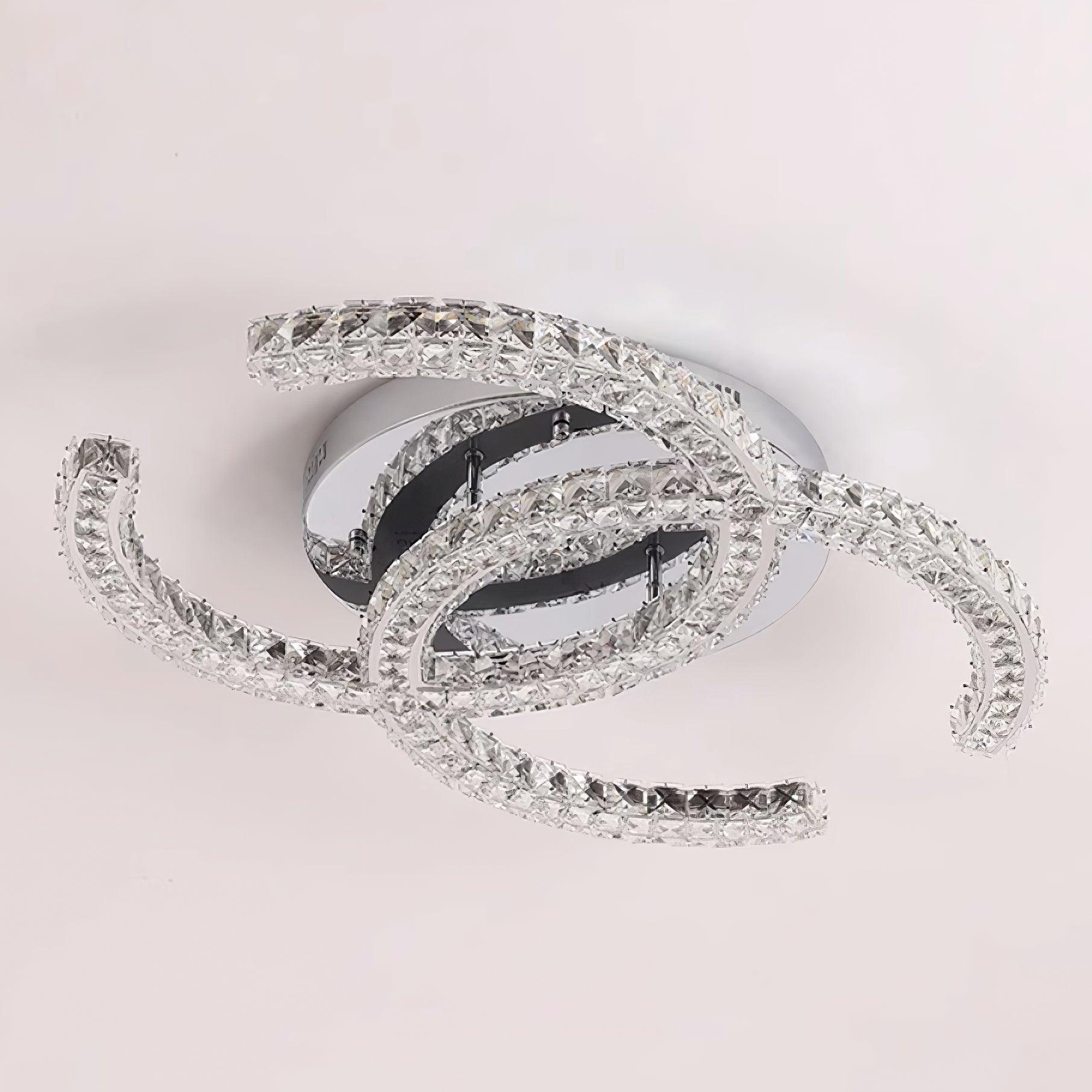 Kristy Crystal Ceiling Light  Double C